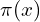 \pi(x)